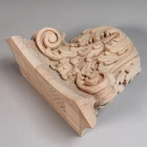 Corinthian capital for half column solid wood